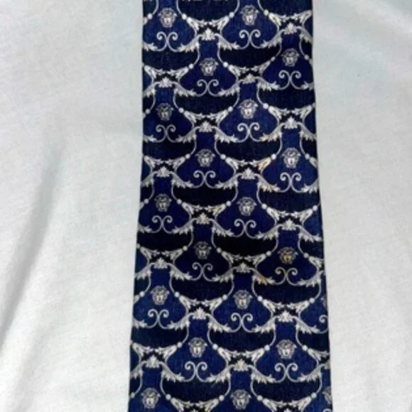 VERSACE Medusa Men's Silk Tie - Picture 5 of 6